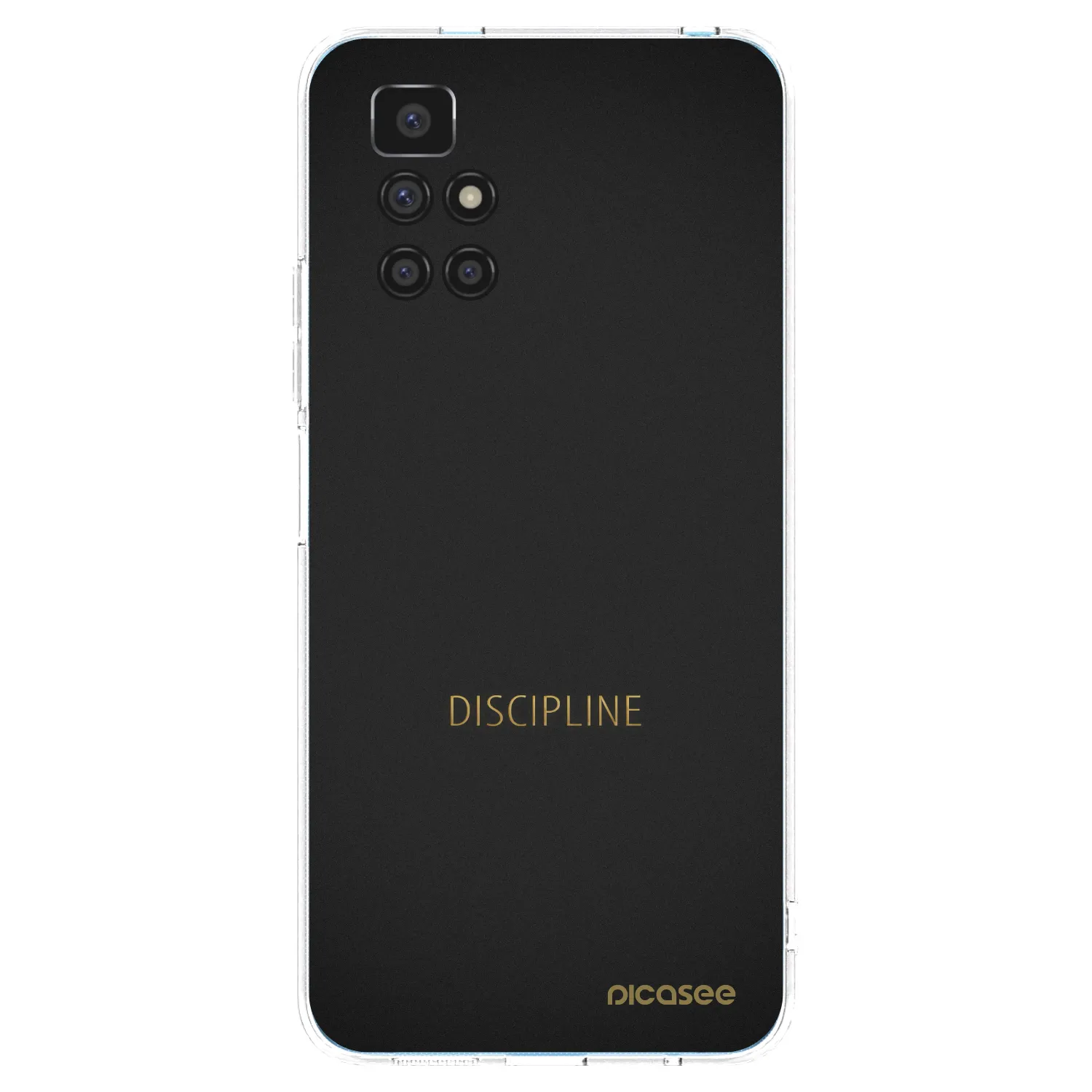 Silikónový prehľadný obal pre Xiaomi Redmi 10 - Discipline