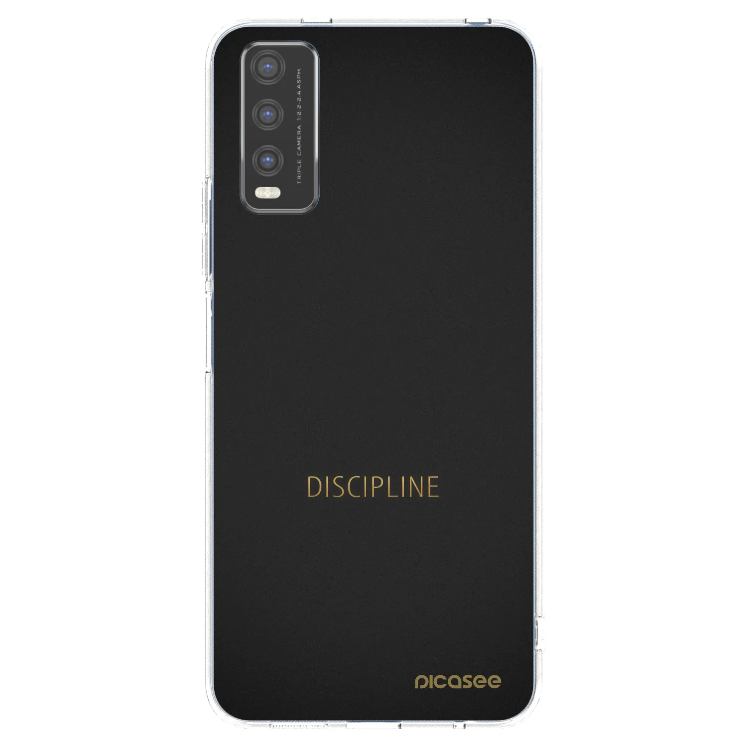 Picasee silikónový prehľadný obal pre Vivo Y20s - Discipline