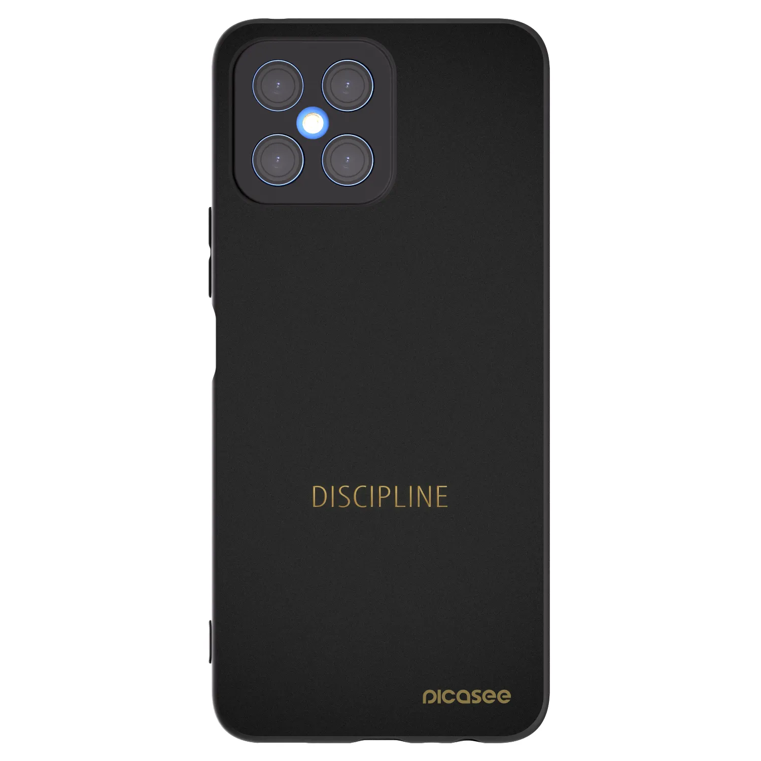 Picasee silikónový čierny obal pre Honor X8 4G - Discipline