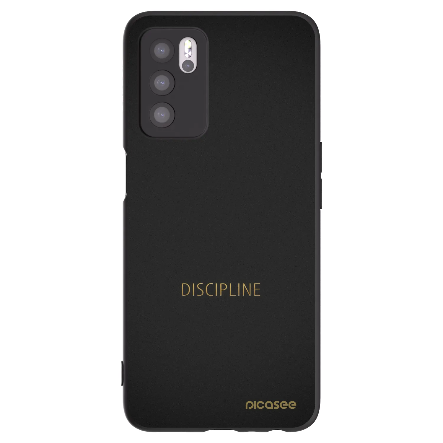Picasee silikónový čierny obal pre OPPO A16s - Discipline