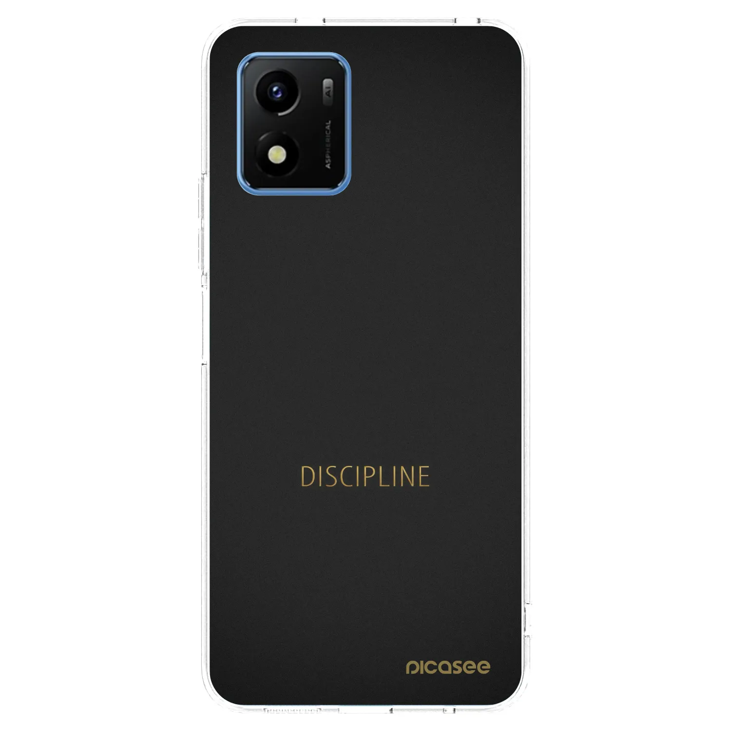 Picasee silikónový prehľadný obal pre Vivo Y01 - Discipline