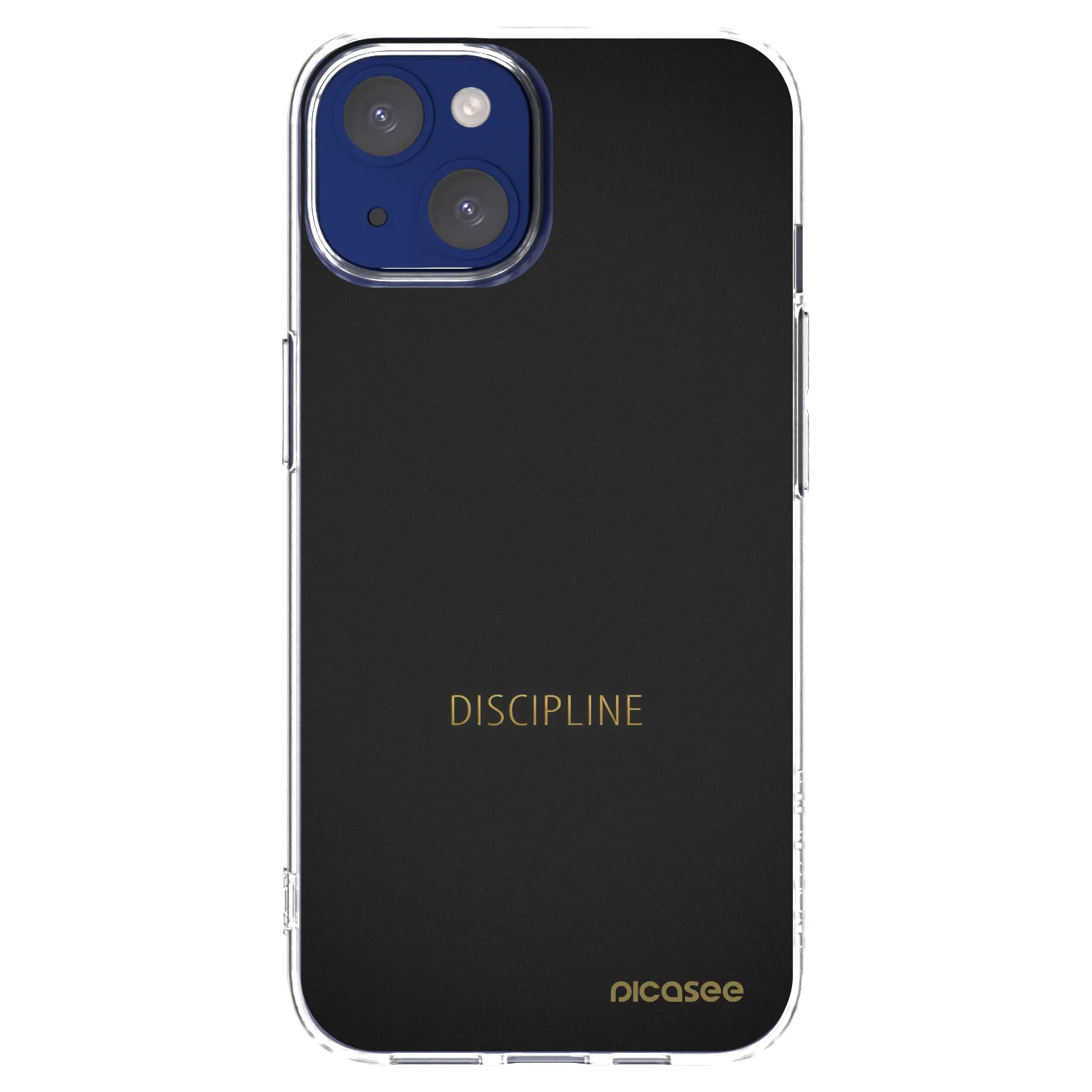 Silikónový prehľadný obal pre Apple iPhone 14 - Discipline