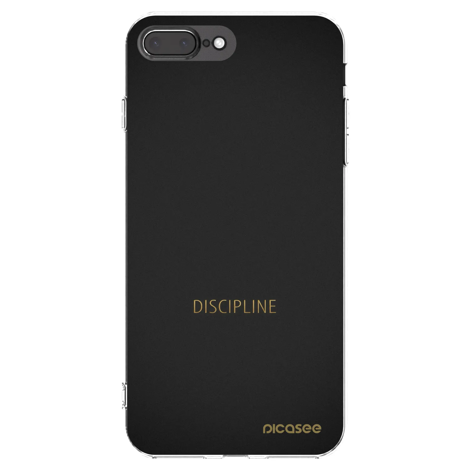 Silikónový prehľadný obal pre Apple iPhone 8 Plus - Discipline