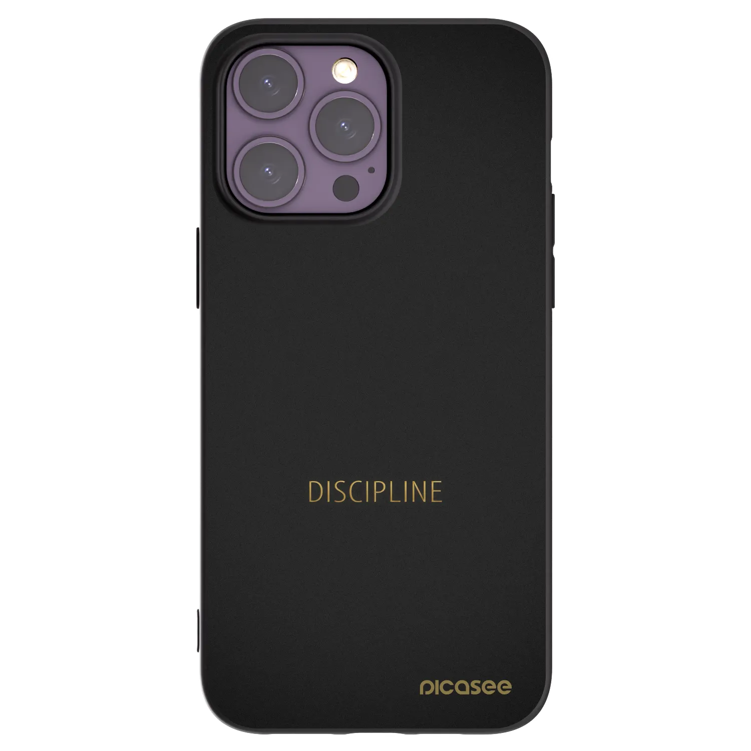Picasee silikónový čierny obal pre Apple iPhone 14 Pro Max - Discipline