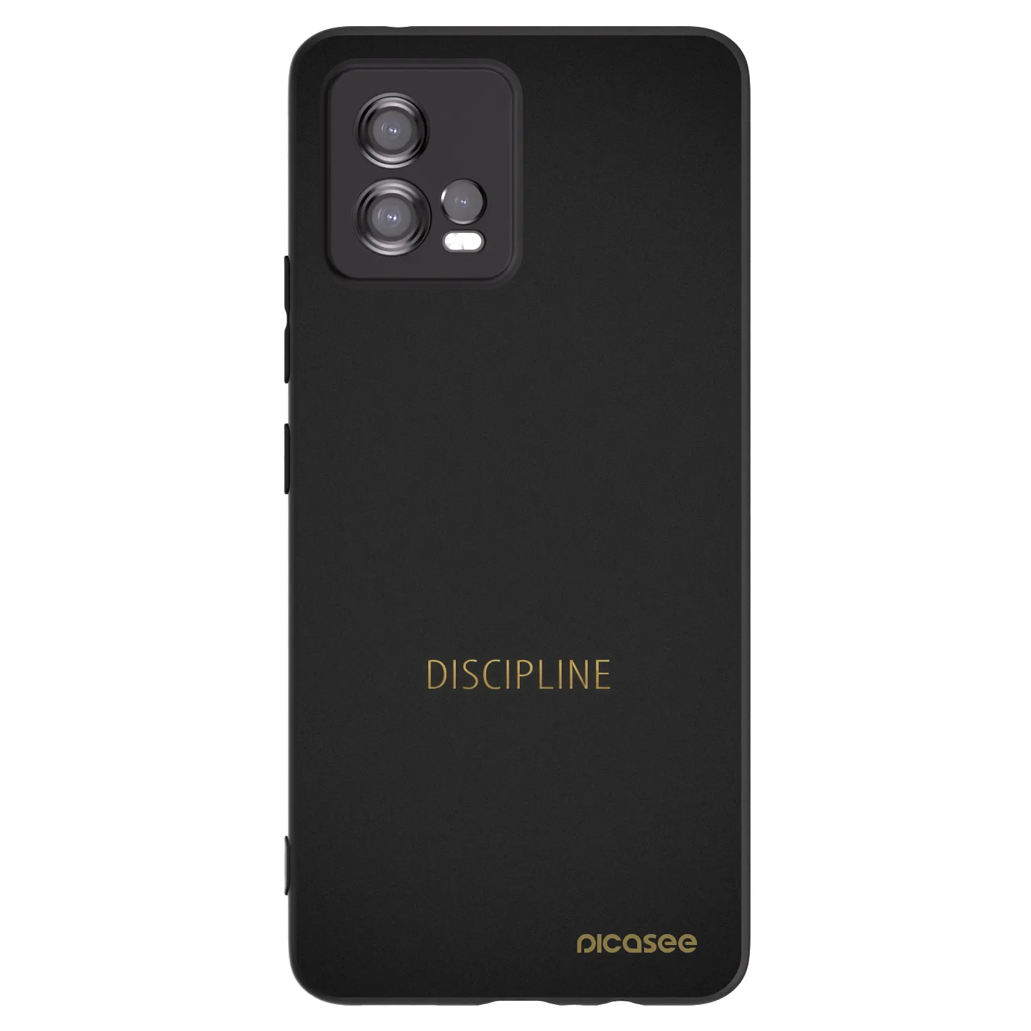 Picasee silikónový čierny obal pre Motorola Moto G72 - Discipline