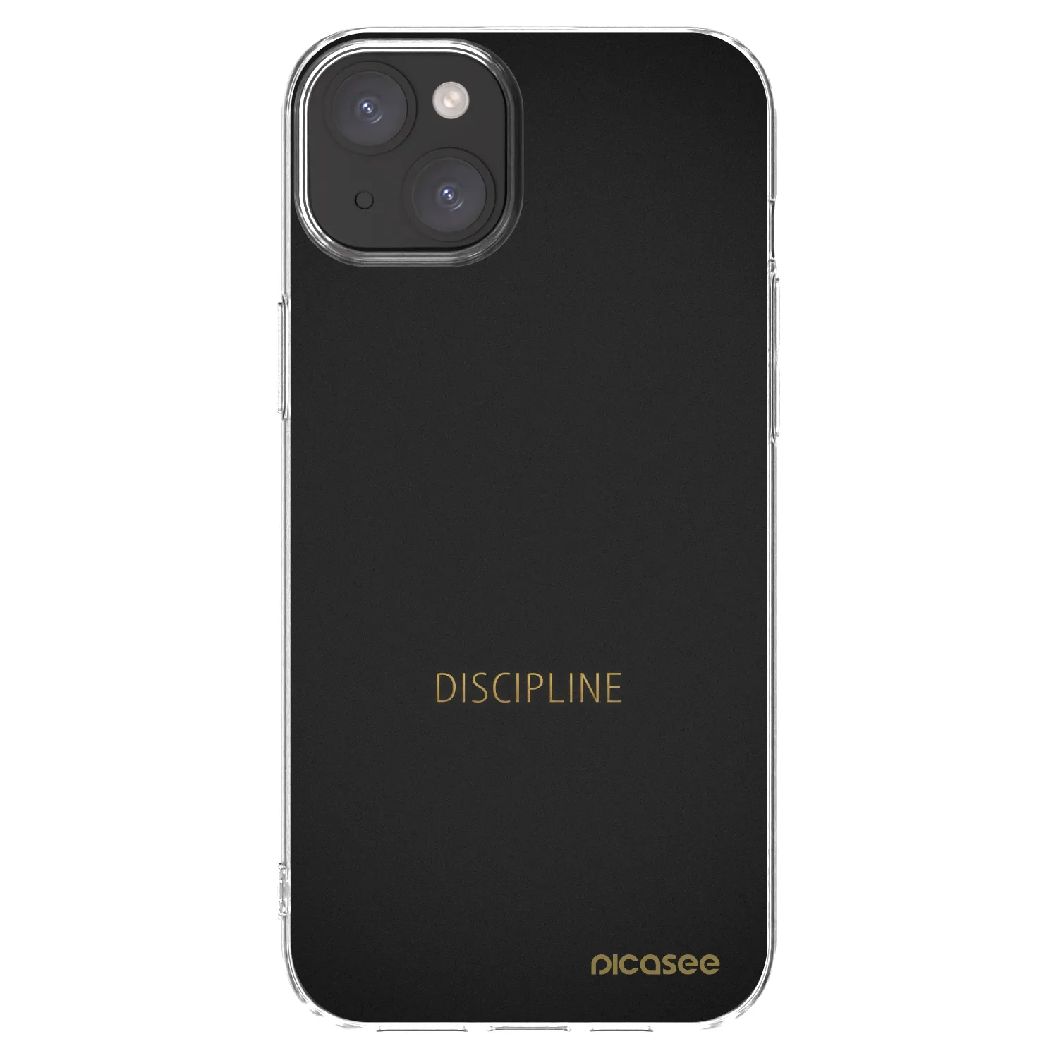 Silikónový prehľadný obal pre Apple iPhone 15 Plus - Discipline