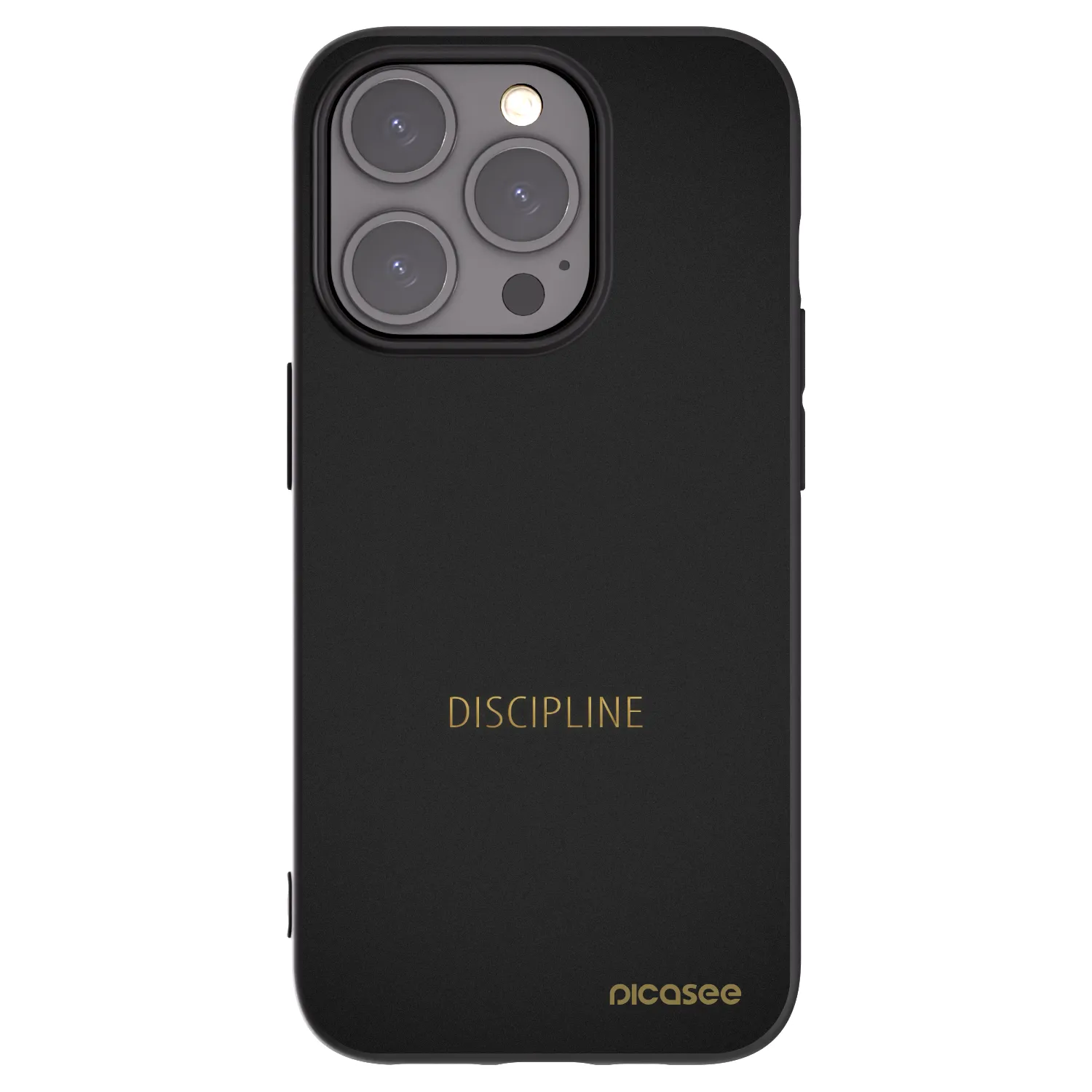 Silikónový čierny obal pre Apple iPhone 15 Pro - Discipline