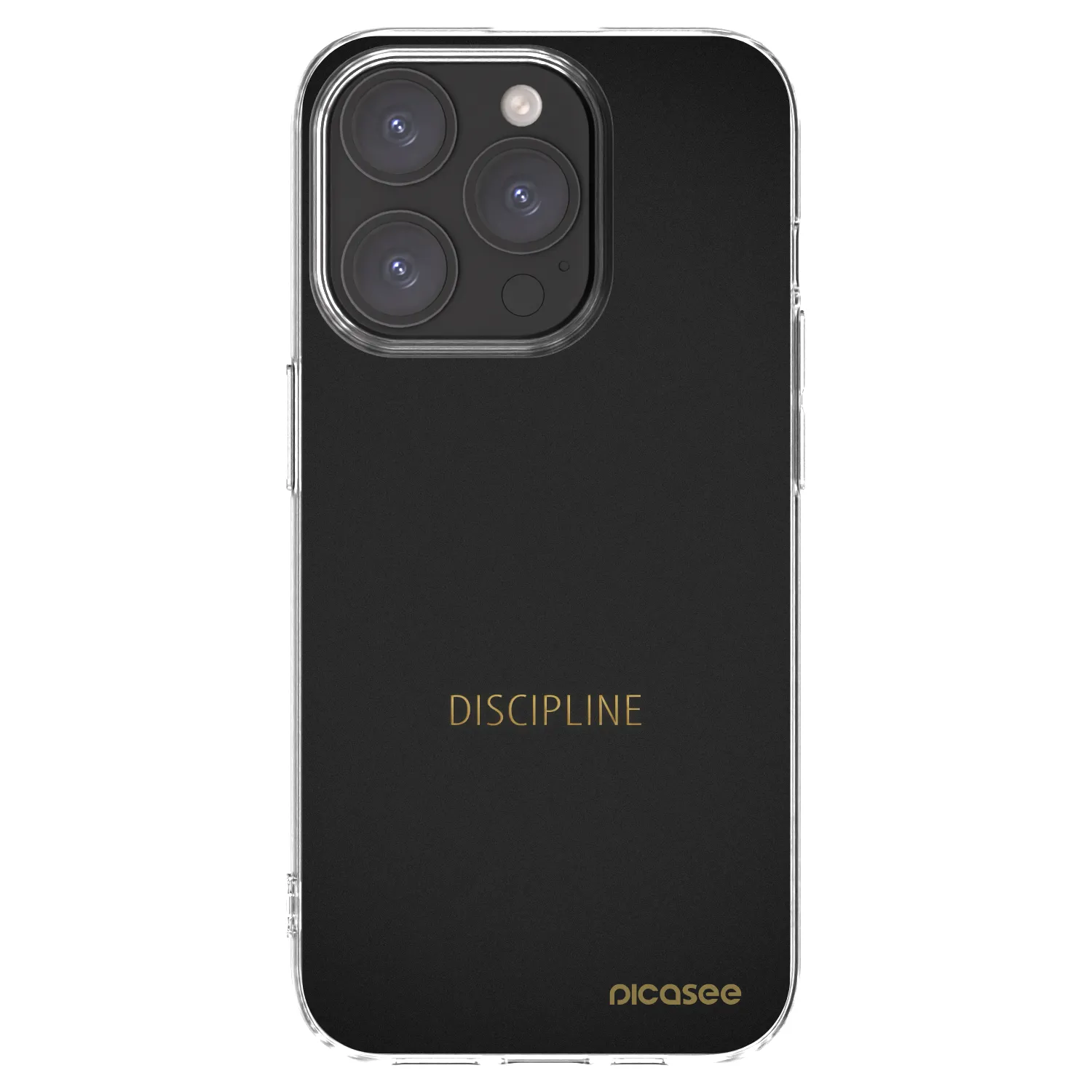 Silikónový prehľadný obal pre Apple iPhone 15 Pro - Discipline