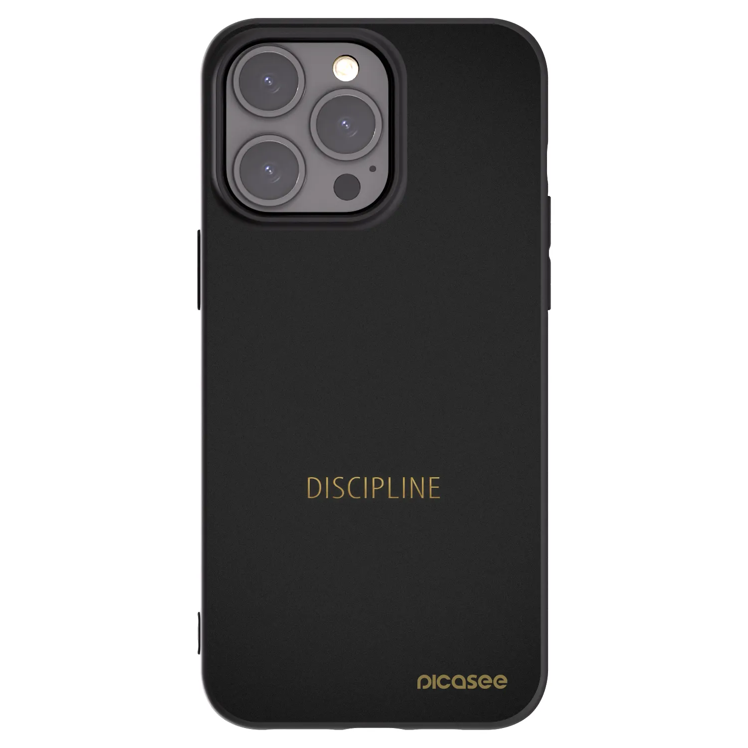 Picasee silikónový čierny obal pre Apple iPhone 15 Pro Max - Discipline