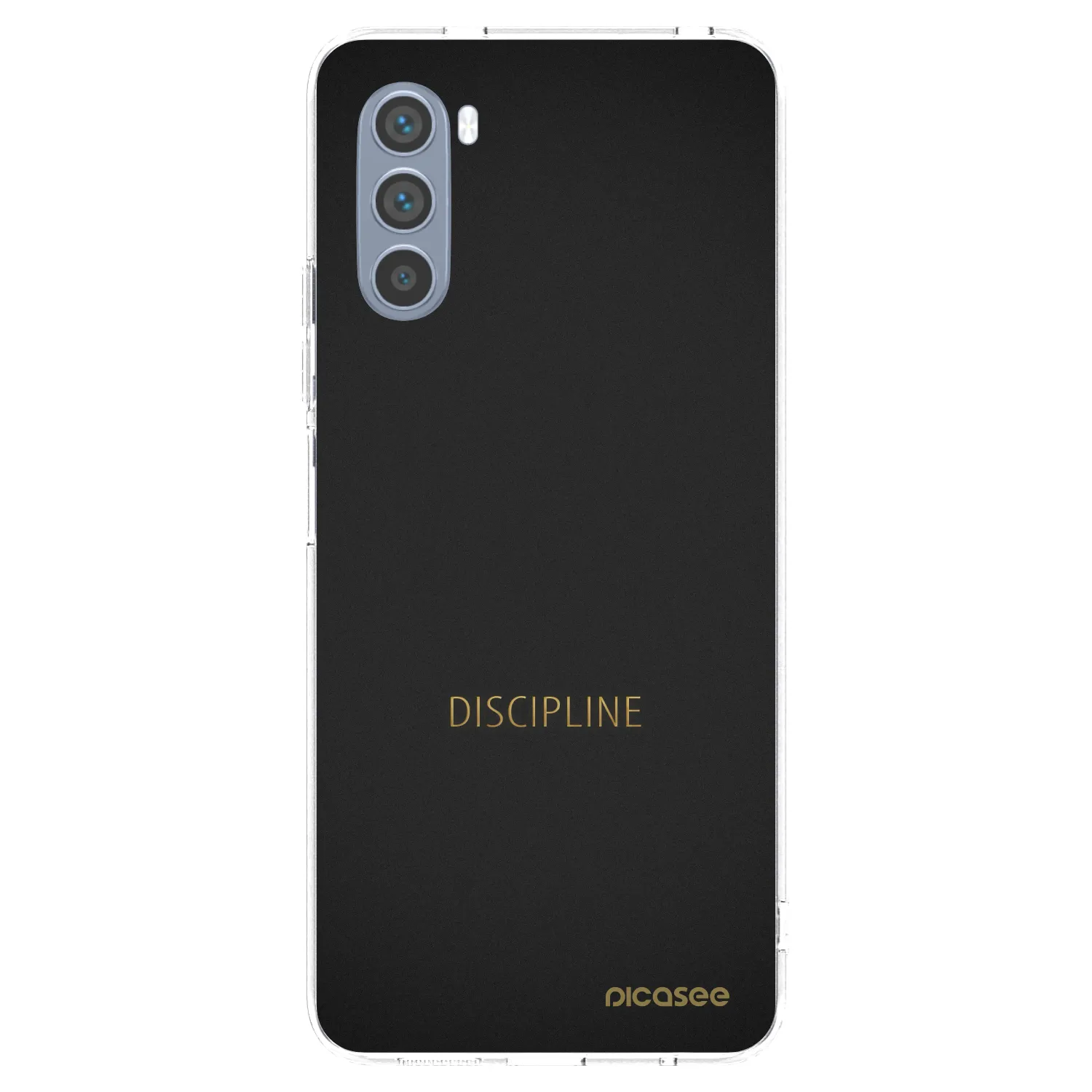 Silikónový prehľadný obal pre Motorola Moto G62 - Discipline