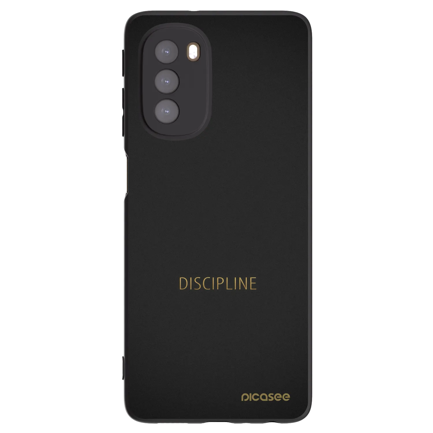 Picasee silikónový čierny obal pre Motorola Moto G51 - Discipline