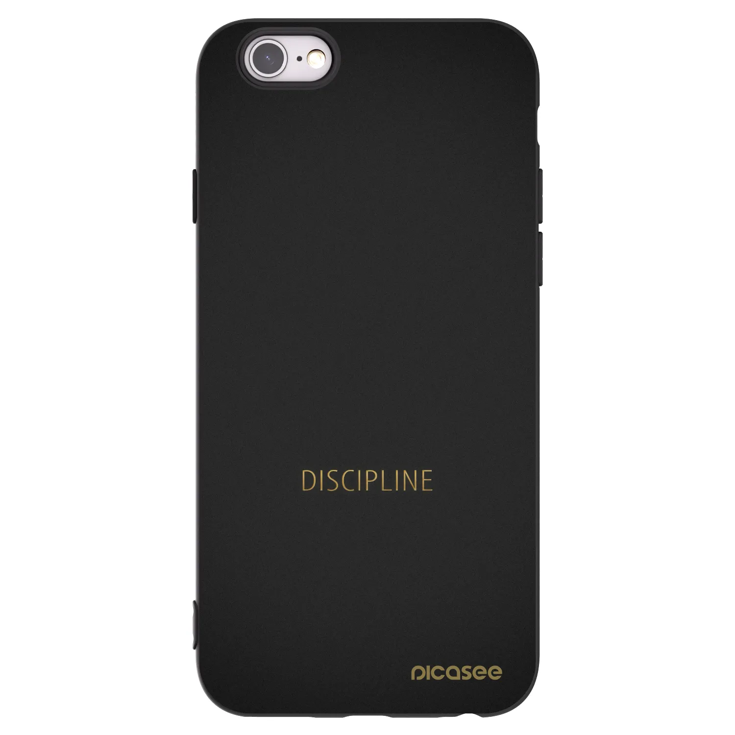 Picasee silikónový čierny obal pre Apple iPhone 6/6S - Discipline