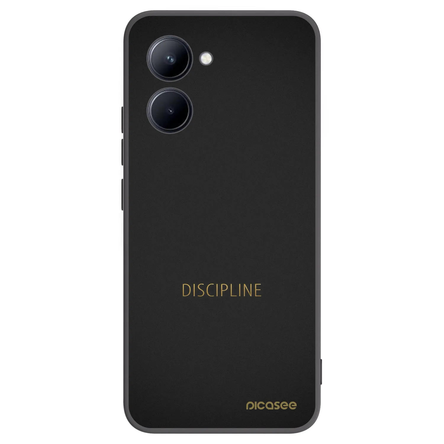 Picasee silikónový čierny obal pre Realme C33 (2023) - Discipline