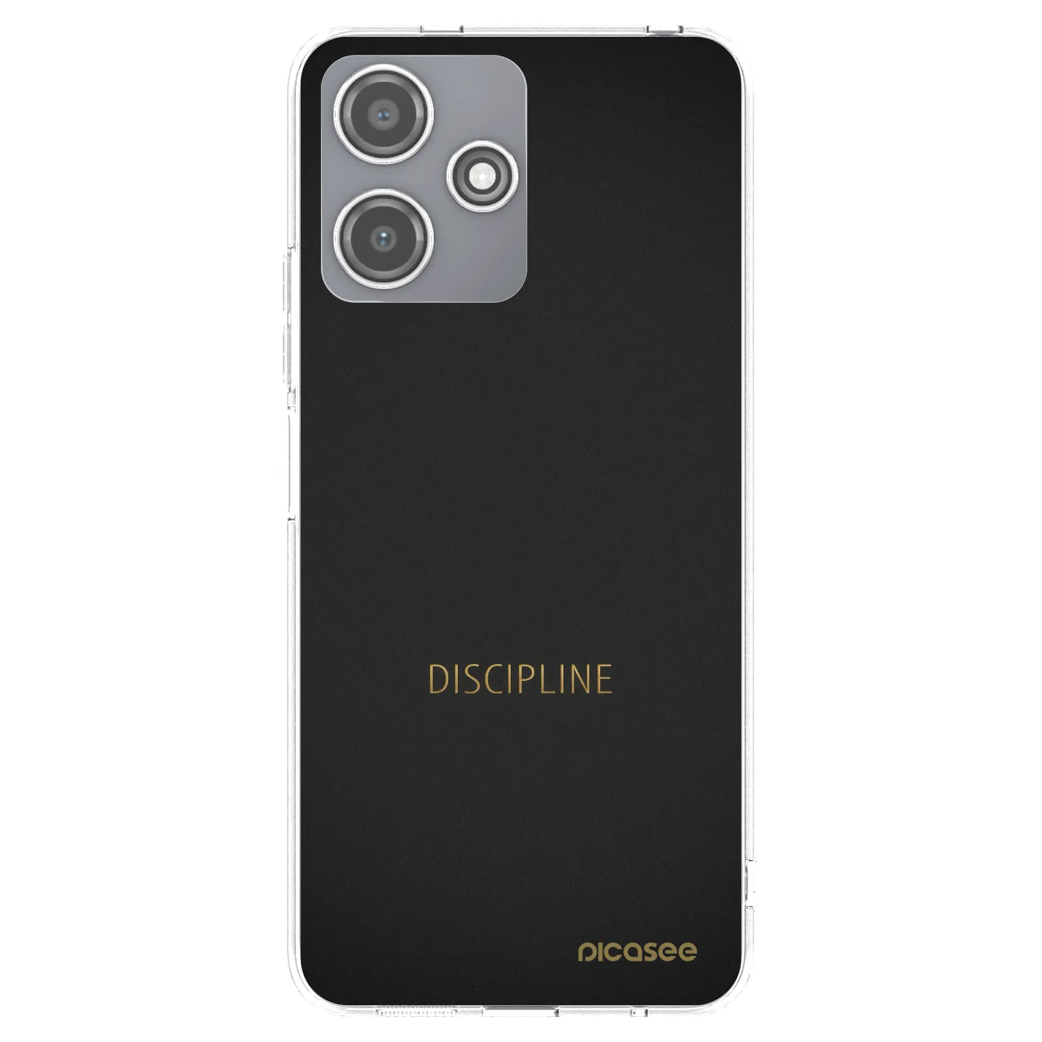 Silikónový prehľadný obal pre Xiaomi Redmi 12 5G - Discipline