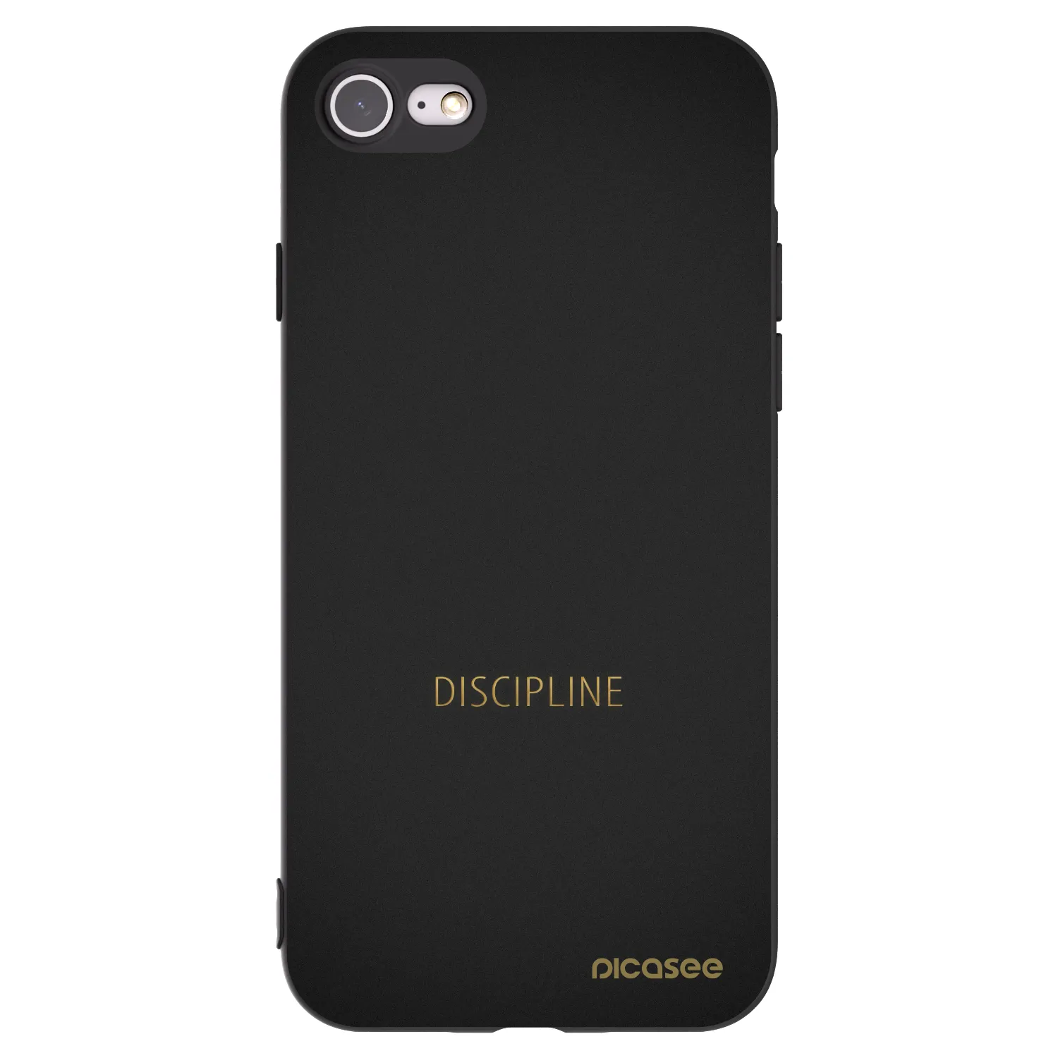 Silikónový čierny obal pre Apple iPhone 8 - Discipline