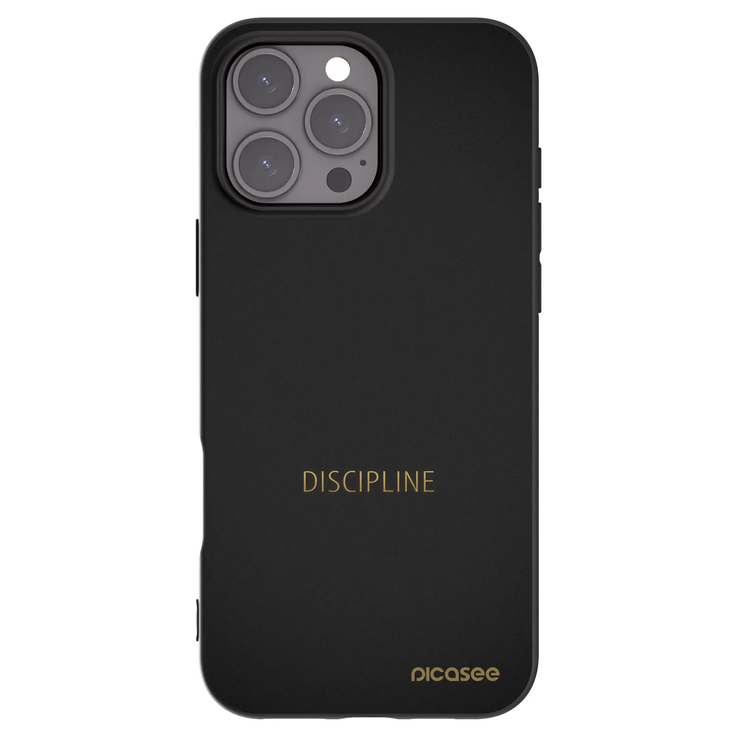Silikónový čierny obal pre Apple iPhone 16 Pro Max - Discipline