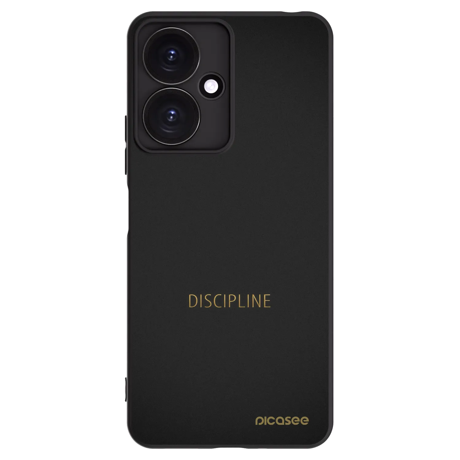 Silikónový čierny obal pre Xiaomi Redmi 13C 5G - Discipline