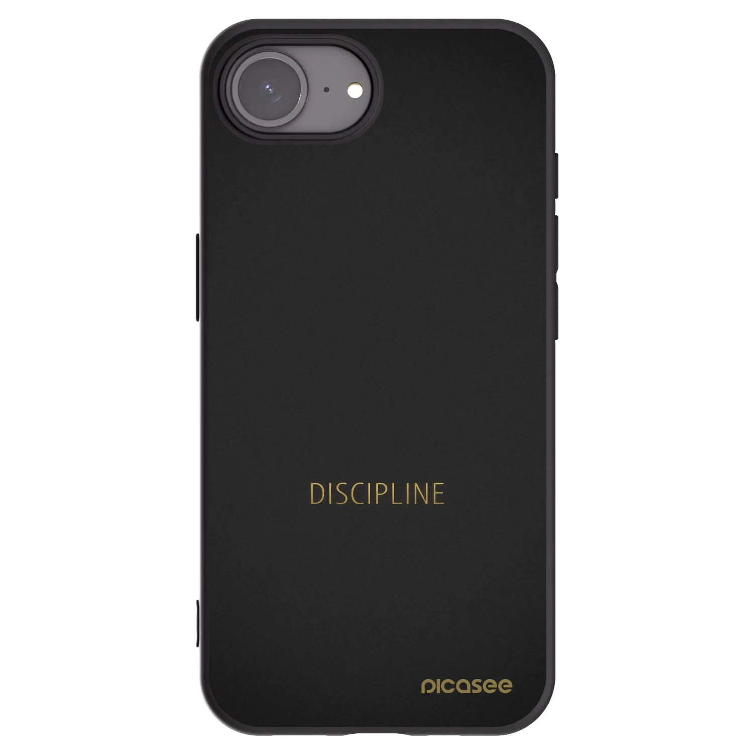 Silikónový čierny obal pre Apple iPhone 16e - Discipline
