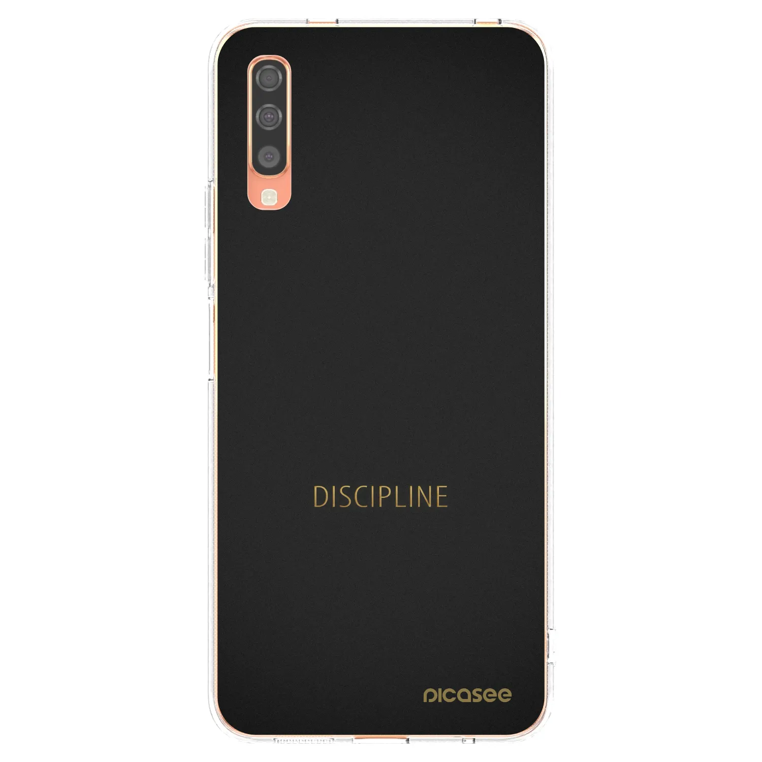 Picasee silikónový prehľadný obal pre Samsung Galaxy A70 A705F - Discipline
