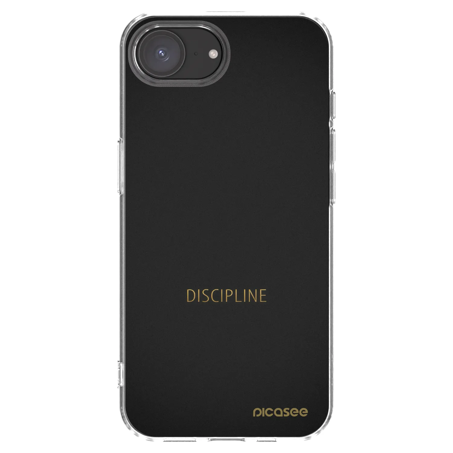 Silikónový prehľadný obal pre Apple iPhone 17e - Discipline