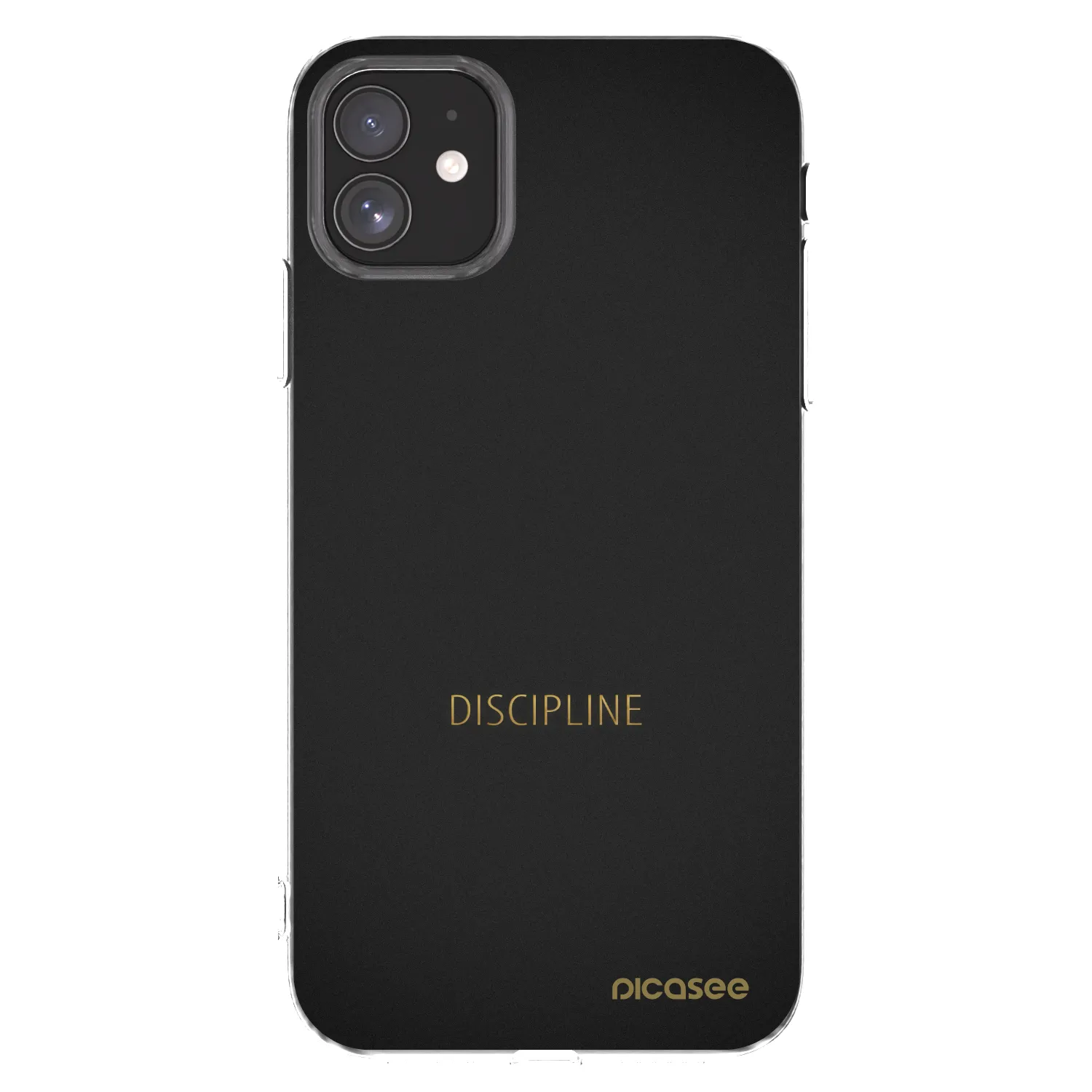 Silikónový prehľadný obal pre Apple iPhone 11 - Discipline