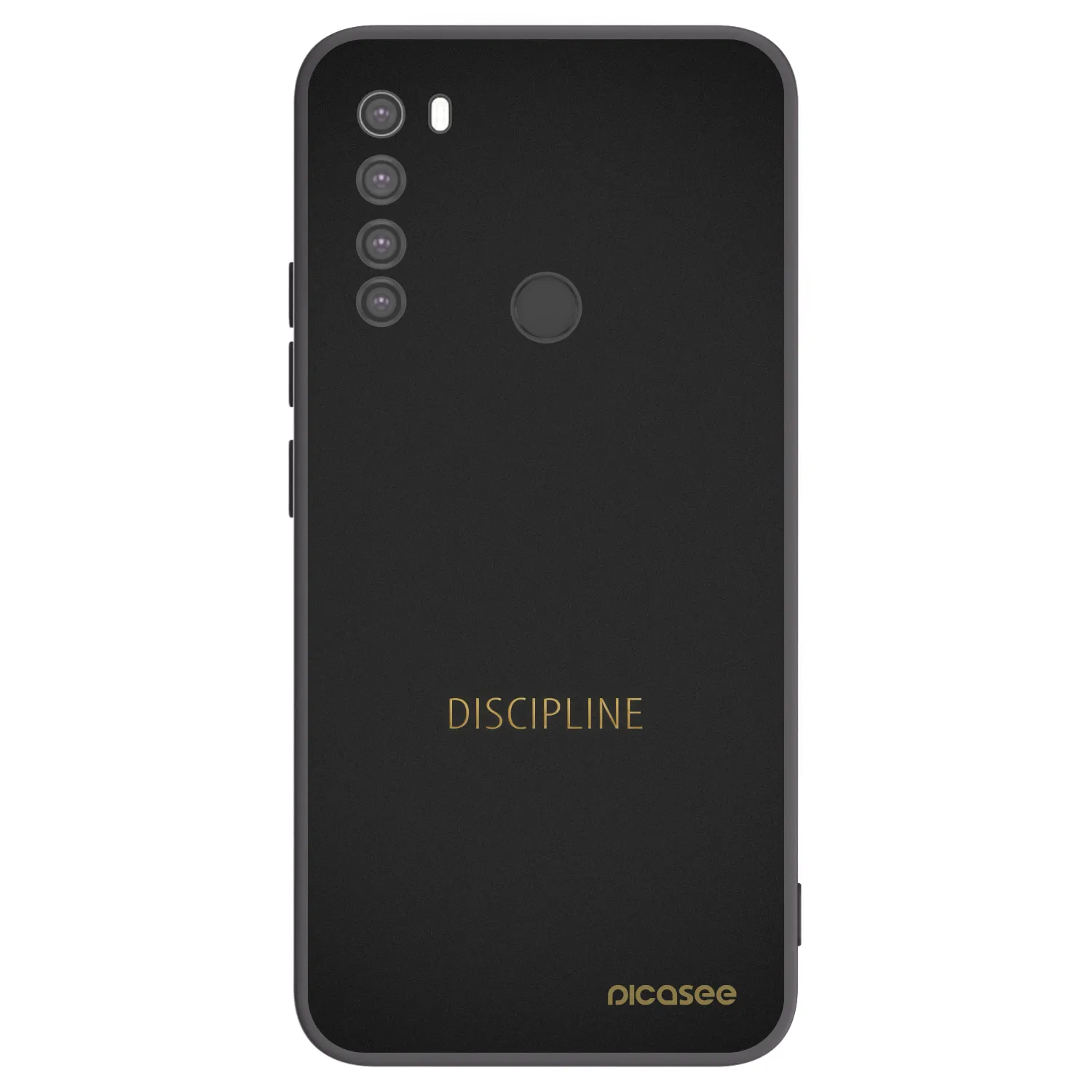 Picasee silikónový čierny obal pre Xiaomi Redmi Note 8 - Discipline