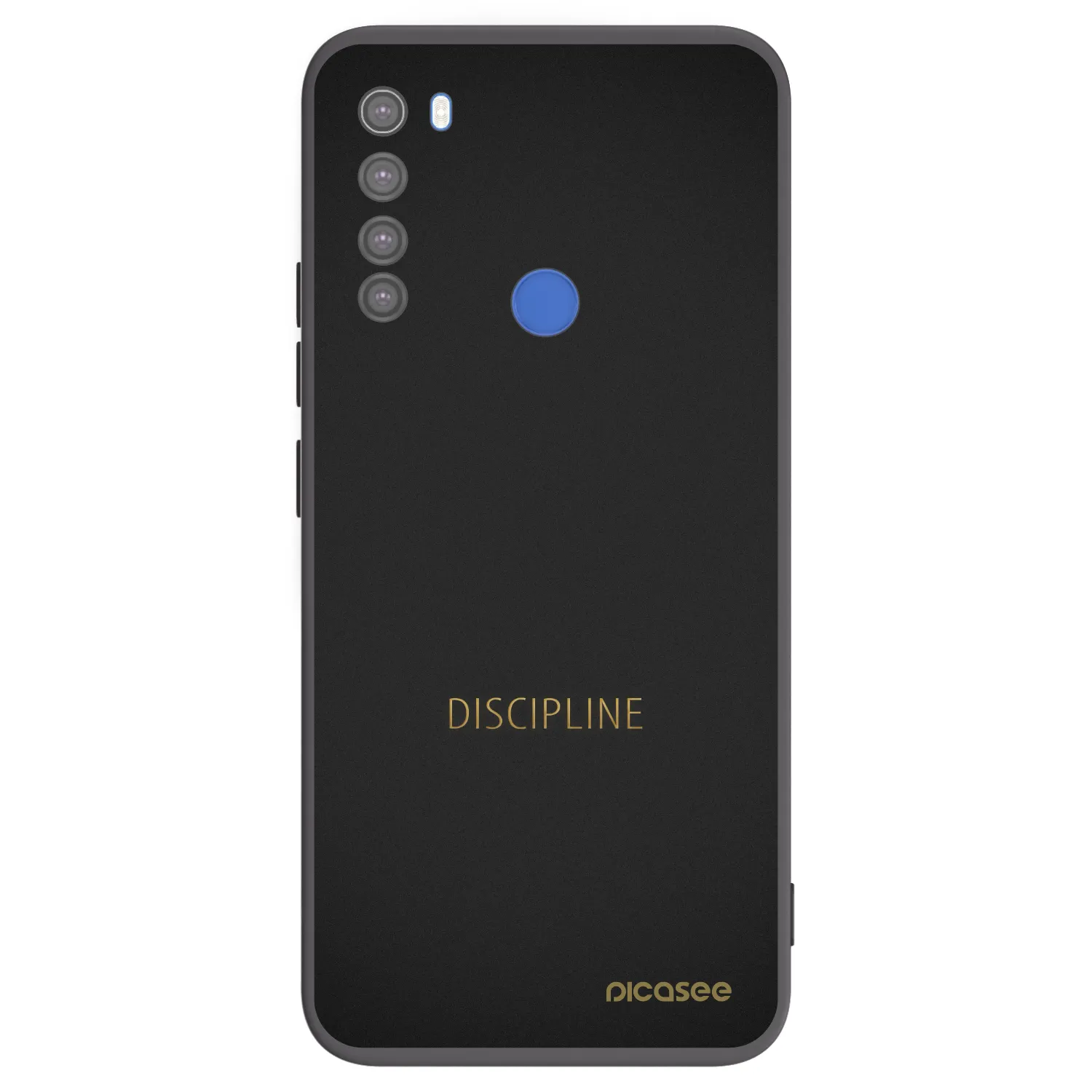 Picasee silikónový čierny obal pre Xiaomi Redmi Note 8T - Discipline