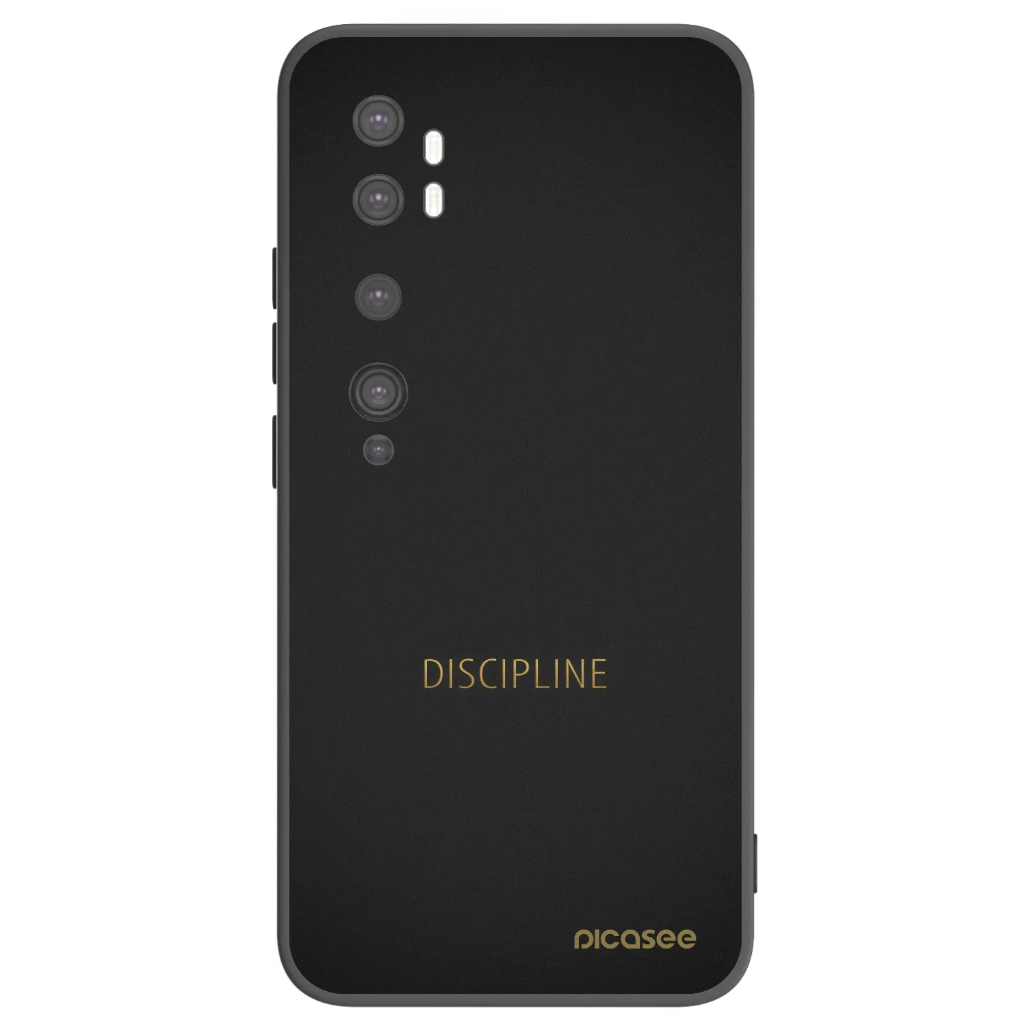 Picasee silikónový čierny obal pre Xiaomi Mi Note 10 (Pro) - Discipline