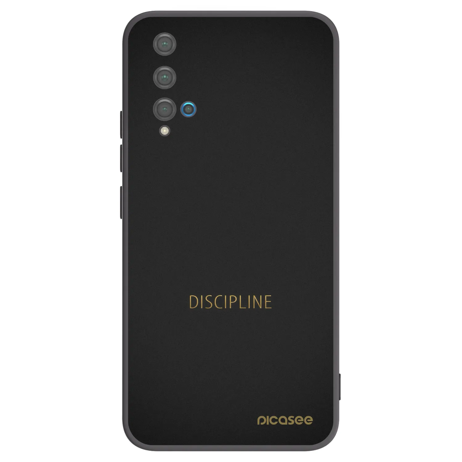 Picasee silikónový čierny obal pre Huawei Nova 5T - Discipline