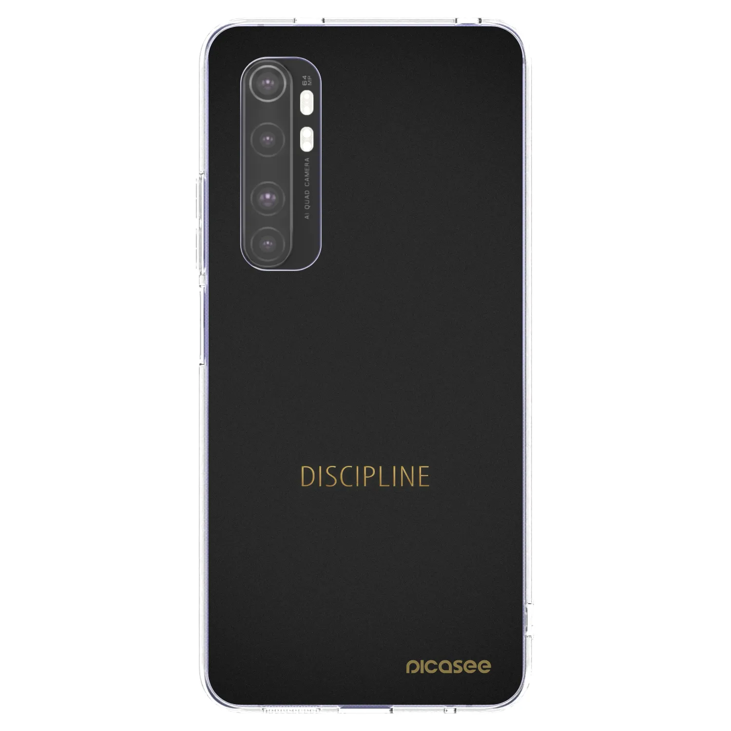 Silikónový prehľadný obal pre Xiaomi Mi Note 10 Lite - Discipline