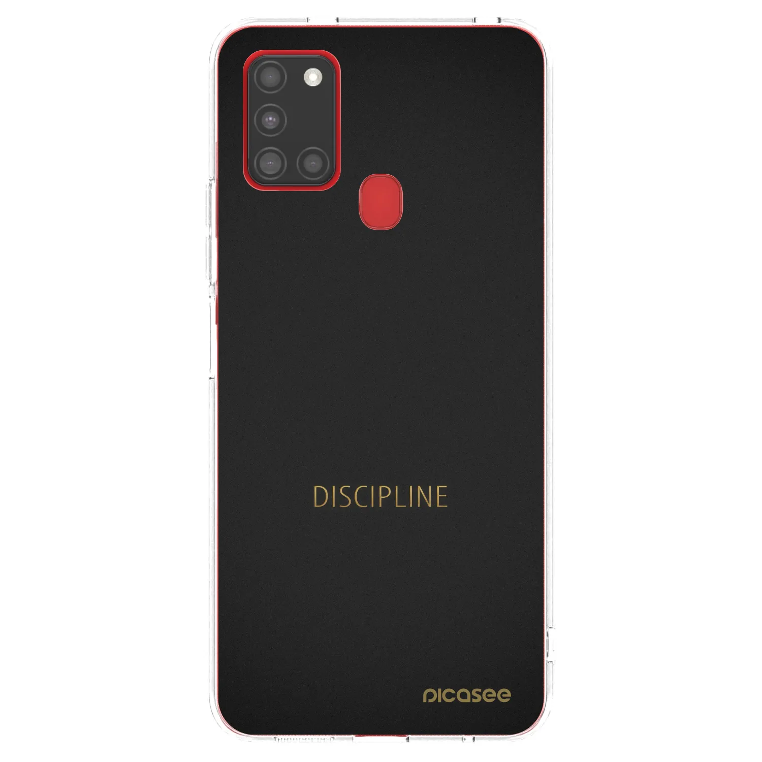 Picasee silikónový prehľadný obal pre Samsung Galaxy A21s - Discipline