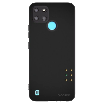 Picasee silikónový čierny obal pre Realme C21Y - Pulse