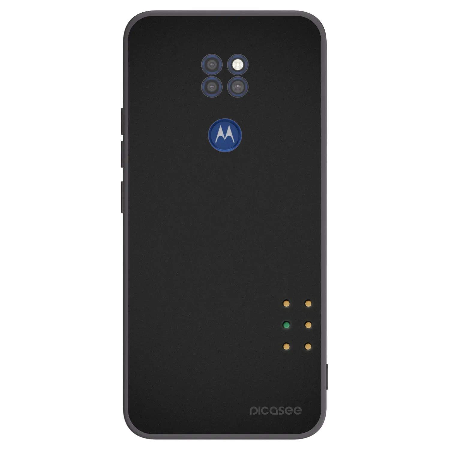Picasee silikónový čierny obal pre Motorola Moto G9 Play - Pulse