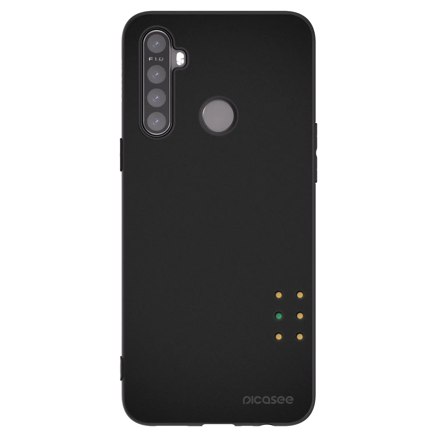 Picasee silikónový čierny obal pre Realme 5 - Pulse