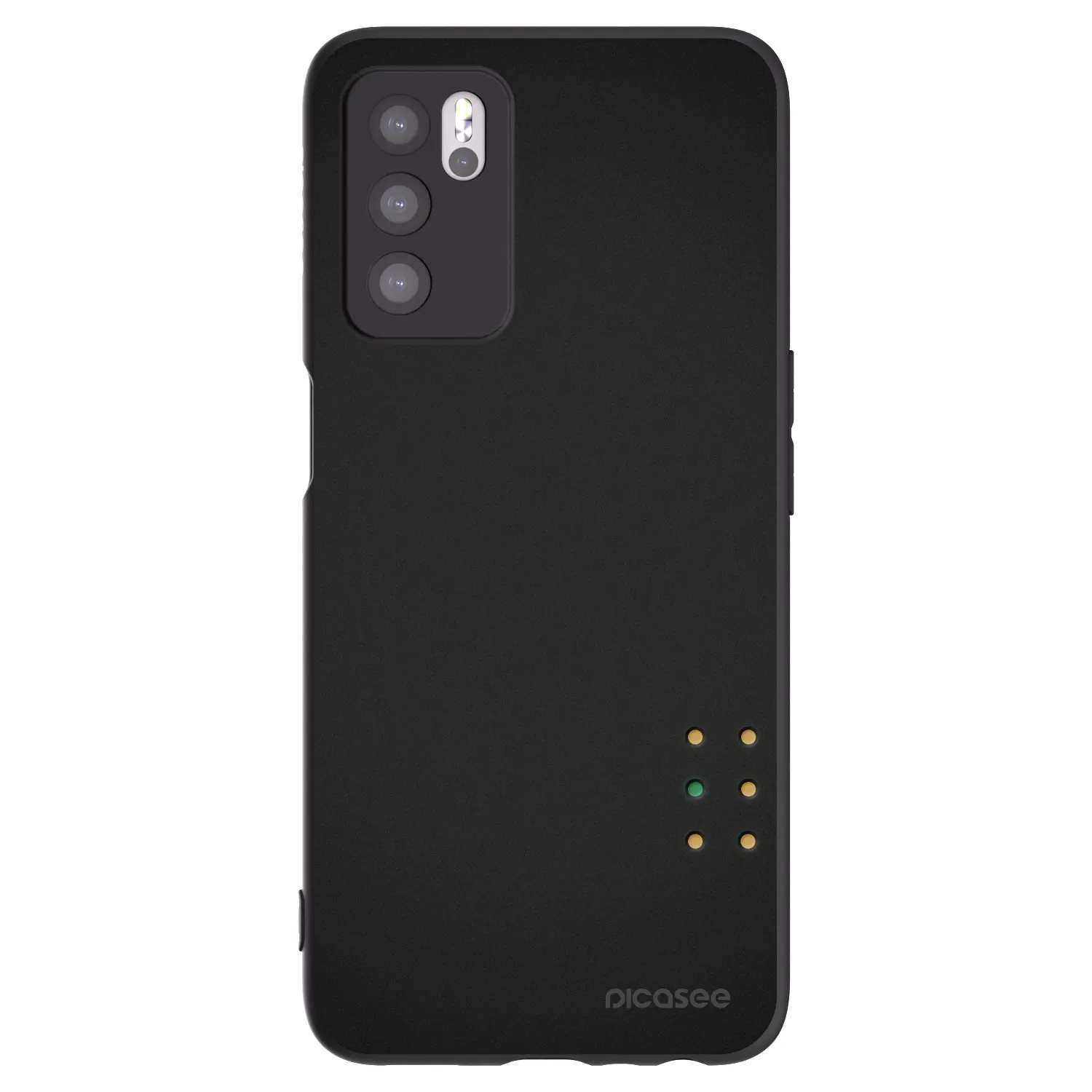 Picasee silikónový čierny obal pre OPPO A16s - Pulse