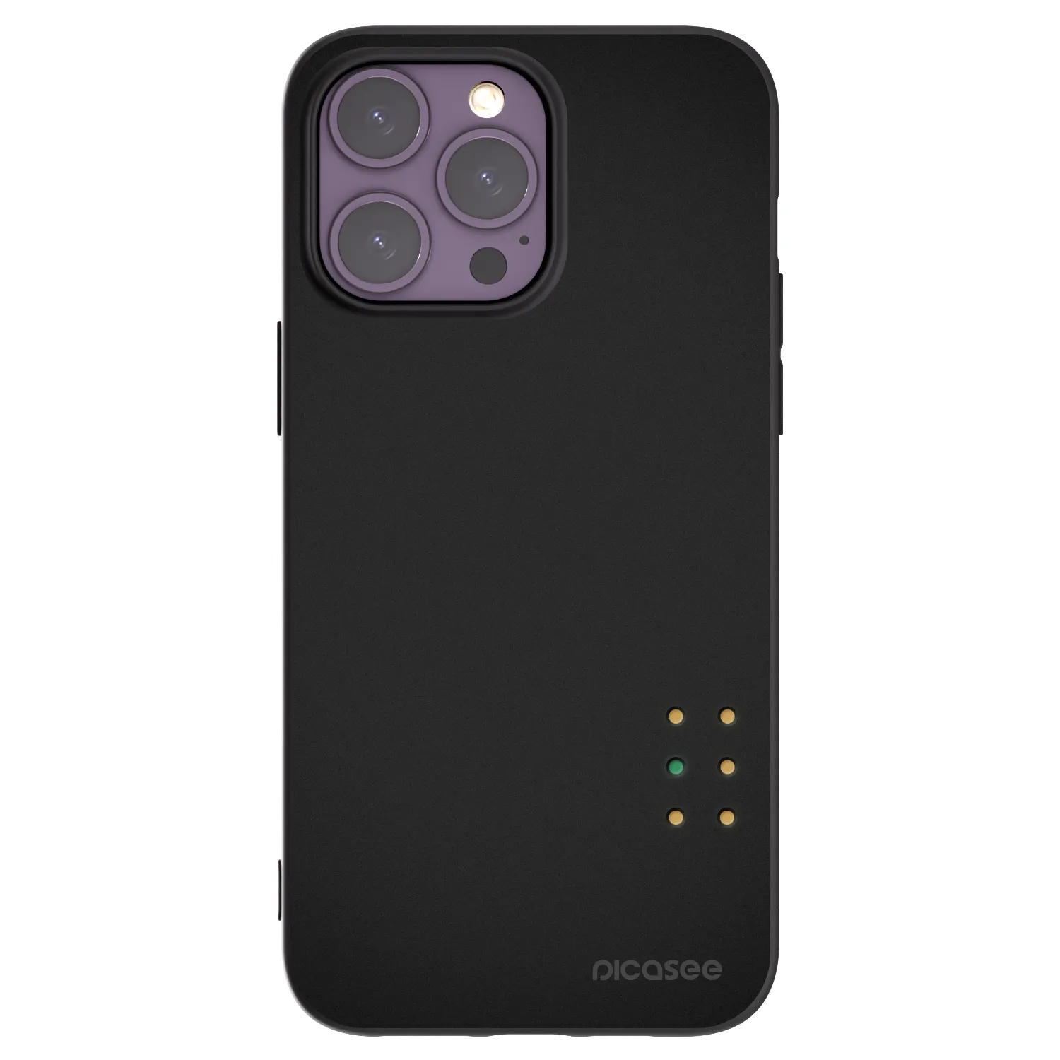 Picasee silikónový čierny obal pre Apple iPhone 14 Pro Max - Pulse