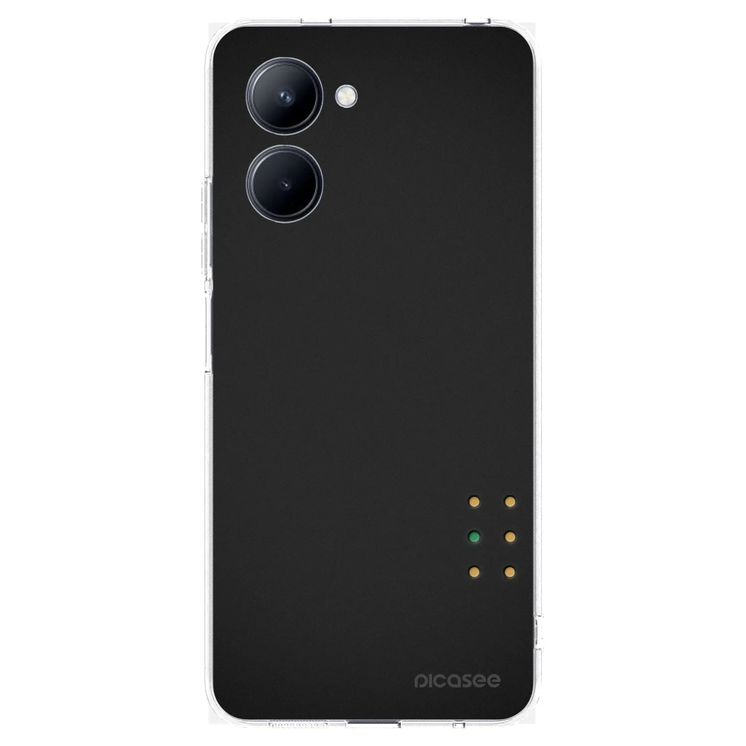 Picasee silikónový prehľadný obal pre Realme C33 (2023) - Pulse