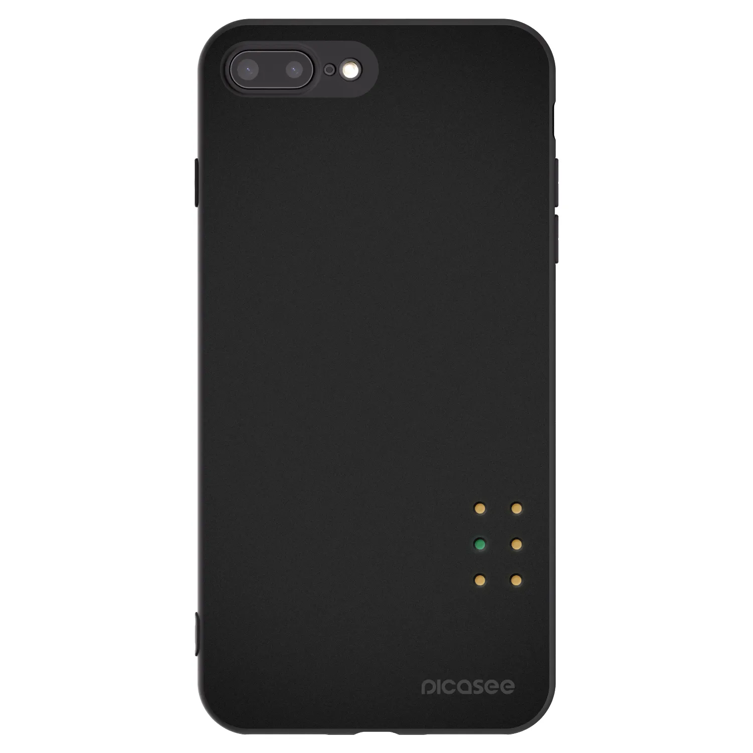 Picasee silikónový čierny obal pre Apple iPhone 7 Plus - Pulse