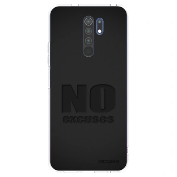 Picasee silikónový prehľadný obal pre Xiaomi Redmi 9 - No Excuses