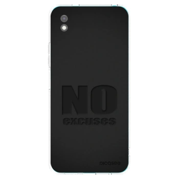 Picasee silikónový čierny obal pre Xiaomi Redmi 9A - No Excuses