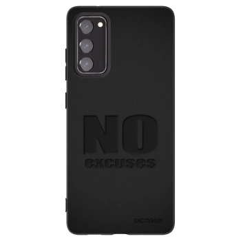 Picasee silikónový čierny obal pre Samsung Galaxy S20 FE - No Excuses