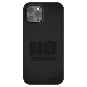 Picasee silikónový čierny obal pre Apple iPhone 12 Pro Max - No Excuses