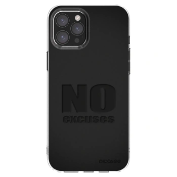 Picasee silikónový prehľadný obal pre Apple iPhone 12 Pro Max - No Excuses