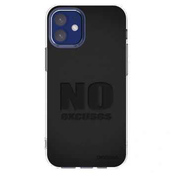 Picasee silikónový prehľadný obal pre Apple iPhone 12 mini - No Excuses