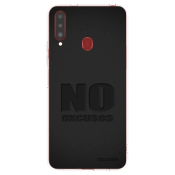 Picasee silikónový prehľadný obal pre Samsung Galaxy A20s - No Excuses