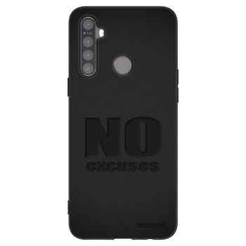 Picasee silikónový čierny obal pre Realme 5 - No Excuses