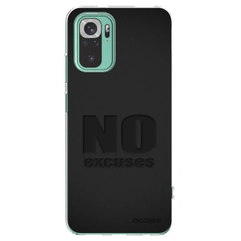 Picasee silikónový prehľadný obal pre Xiaomi Redmi Note 10 Pro - No Excuses