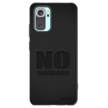 Picasee silikónový čierny obal pre Xiaomi Redmi Note 10 Pro - No Excuses