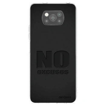 Picasee silikónový čierny obal pre Xiaomi Poco X3 Pro - No Excuses