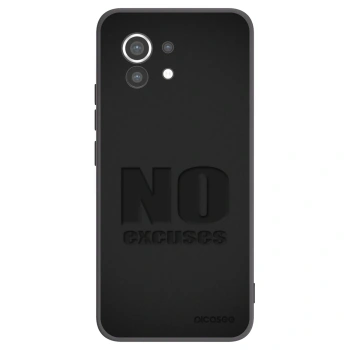 Picasee silikónový čierny obal pre Xiaomi Mi 11 - No Excuses